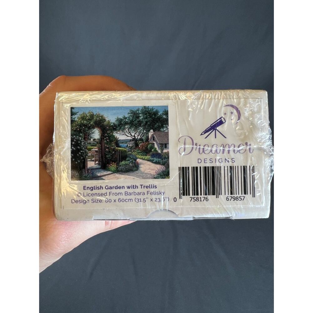 Dreamer DESIGNS Diamond Art Kit English Garden with Trellis 31"/23.6” New Sealed